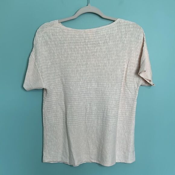 Eileen Fisher Linen Cotton Blend Top - Picture 7 of 8